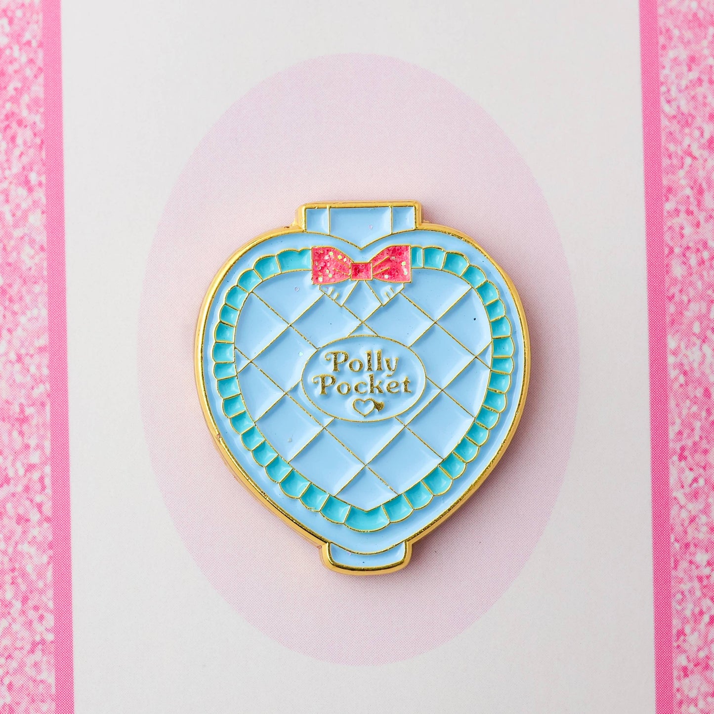Blue Pocket Doll Compact Needle Minder Magnet