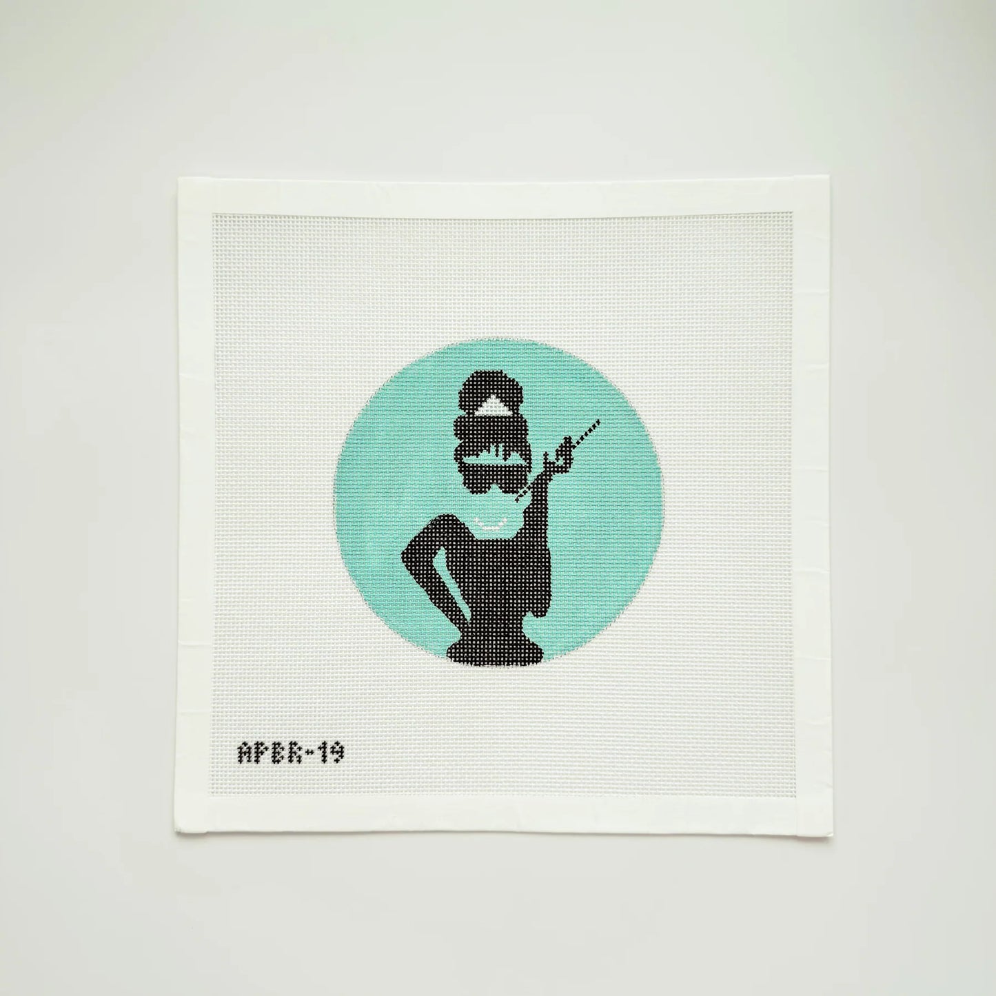APBR19 Audrey in Pearls needlepoint canvas