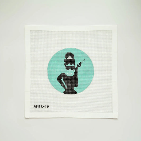 APBR19 Audrey in Pearls needlepoint canvas