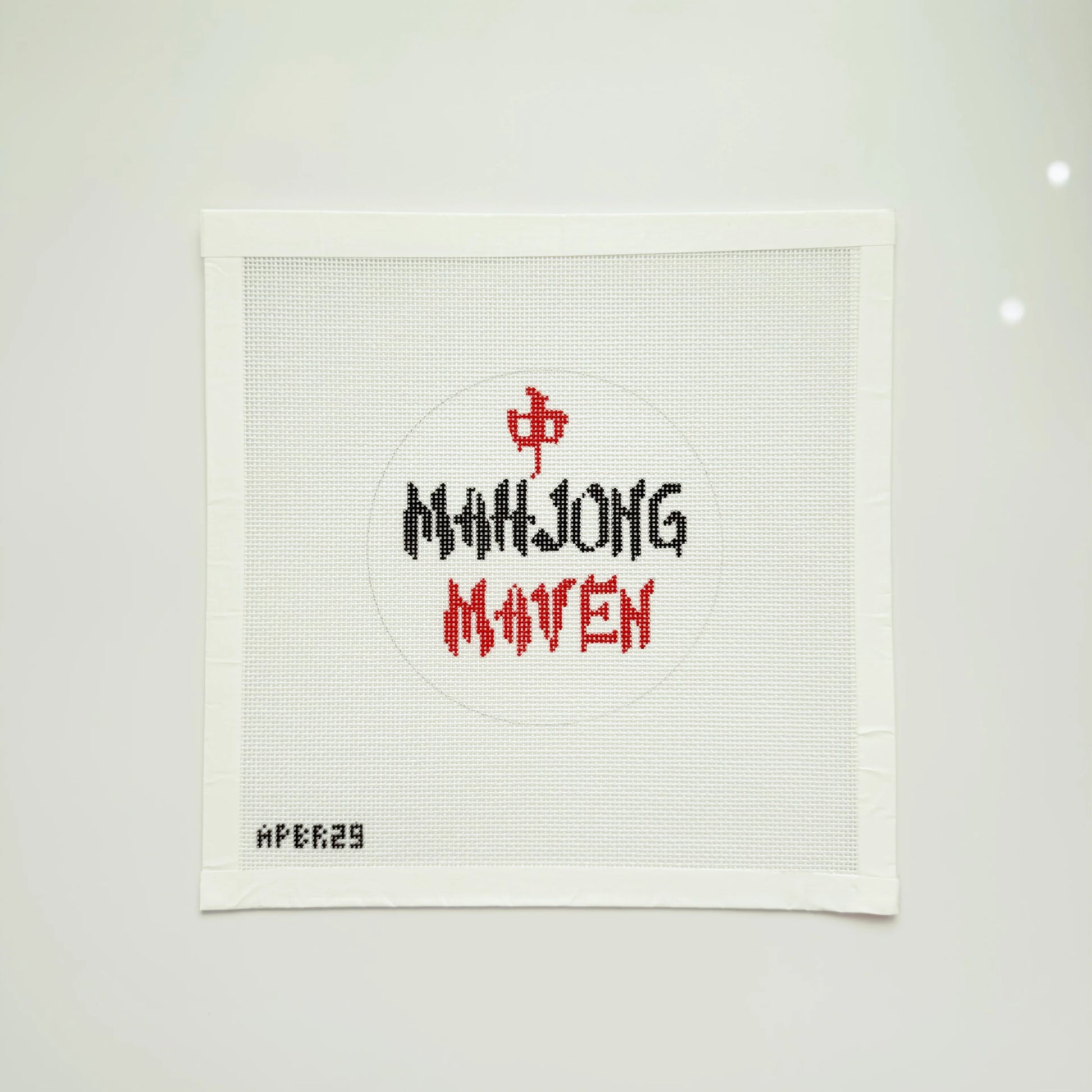 APBR29 Mahjong Maven needlepoint canvas