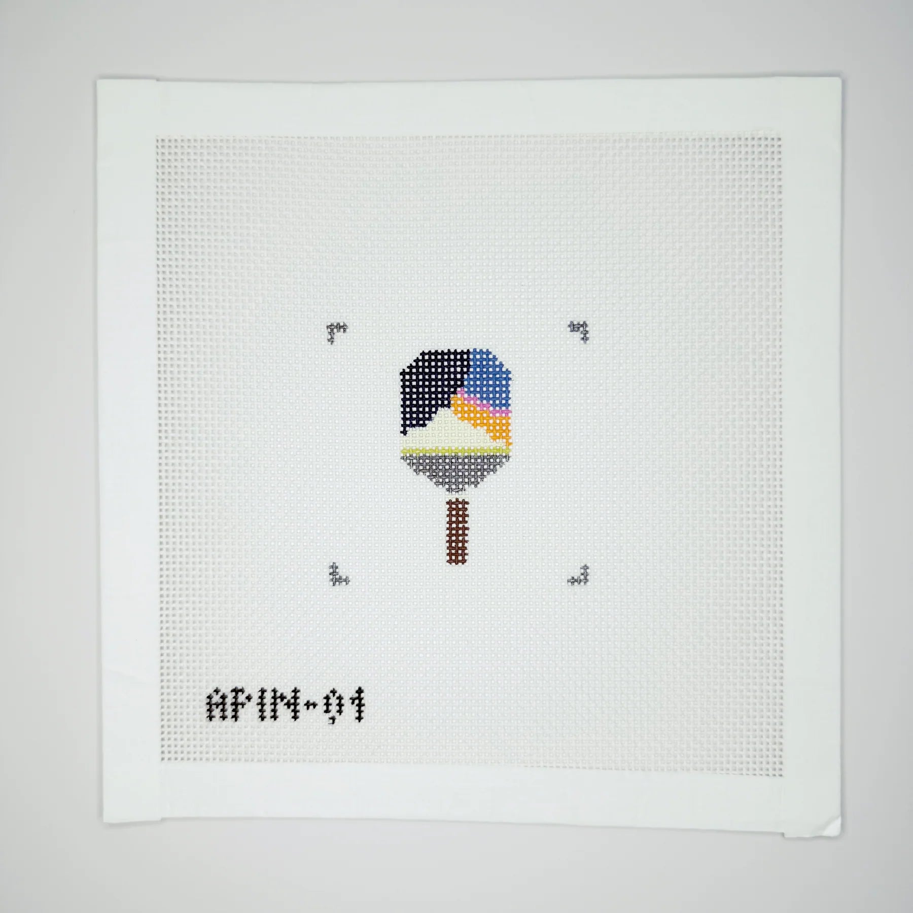 APIN01 Pickleball Paddle needlepoint canvas
