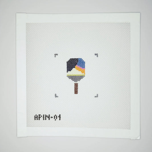 APIN01 Pickleball Paddle needlepoint canvas