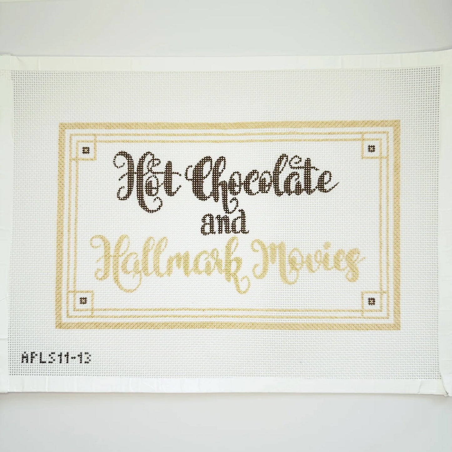 APLS11-13 Hot Chocolate and Hallmark needlepoint canvas