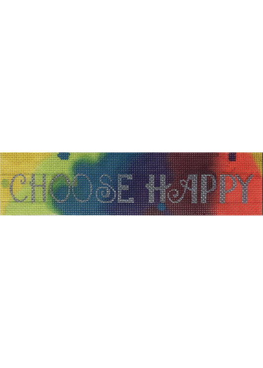 I7-13 Choose Happy Canvas needlepoint canvas