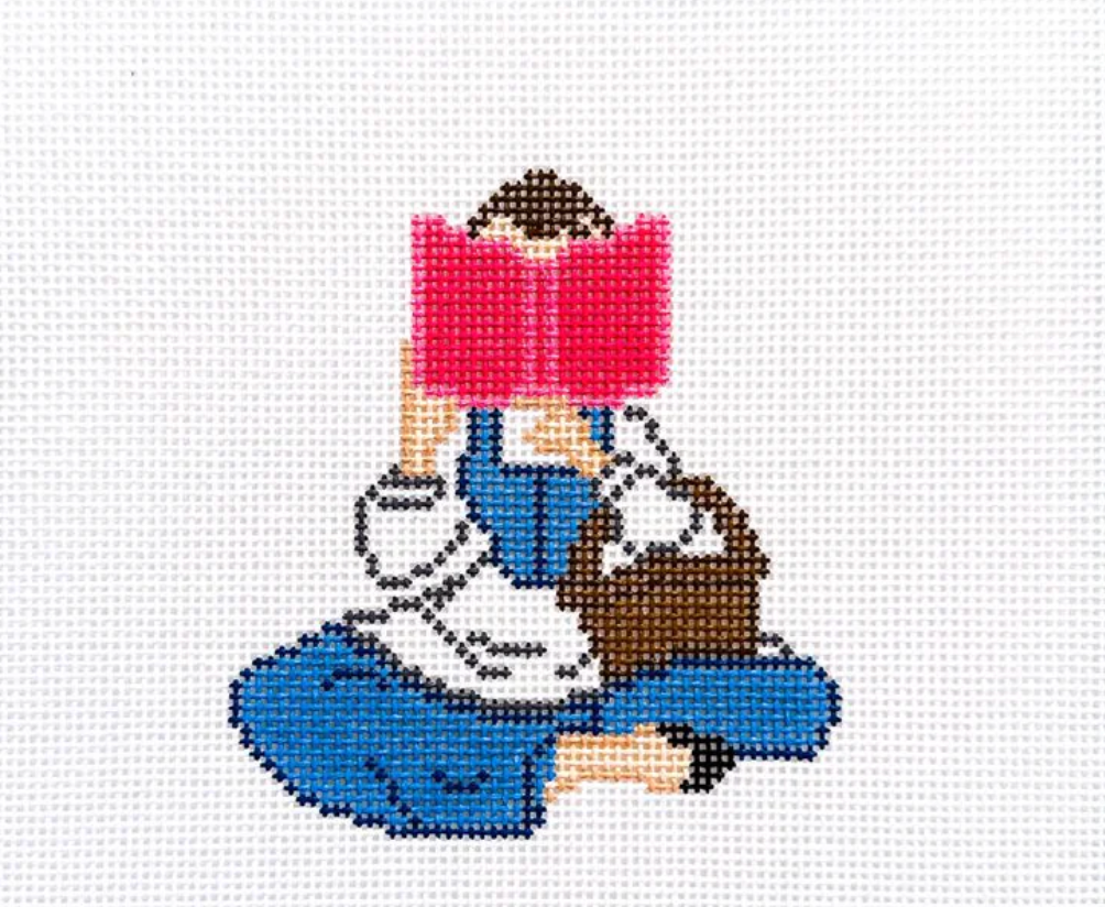 Nose Stuck in a Book Canvas