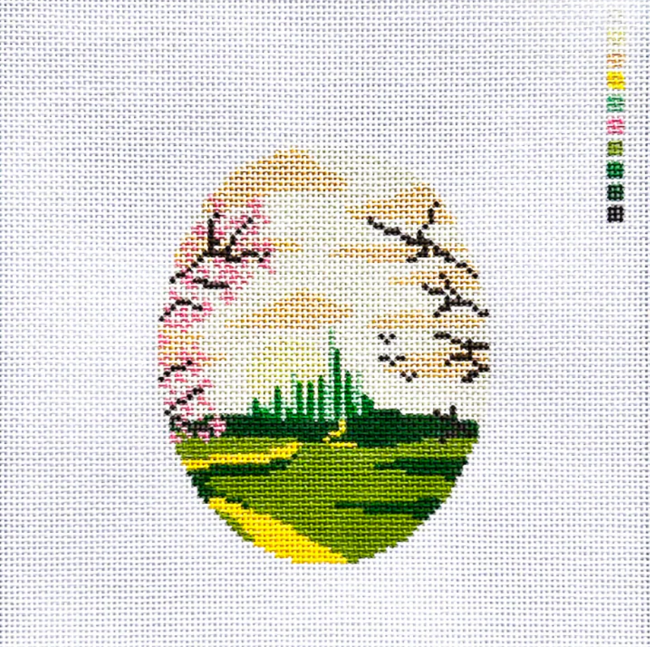 Emerald City Oval Canvas