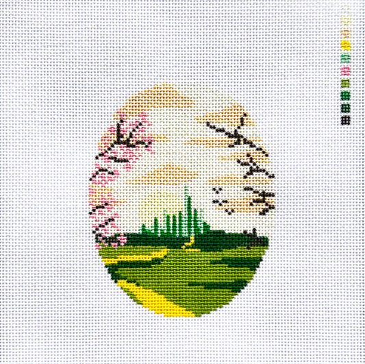 Emerald City Oval Canvas