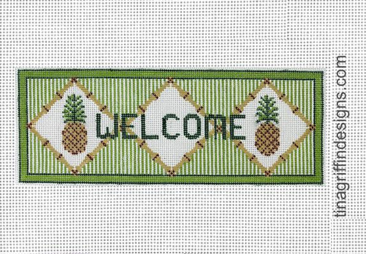 Pineapple Welcome Sign Large